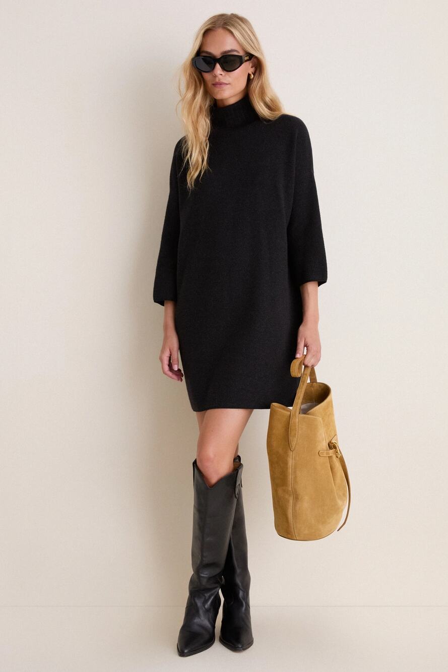 POMANDER PLACE Noir Vivianne Knit Dress - Black - Small